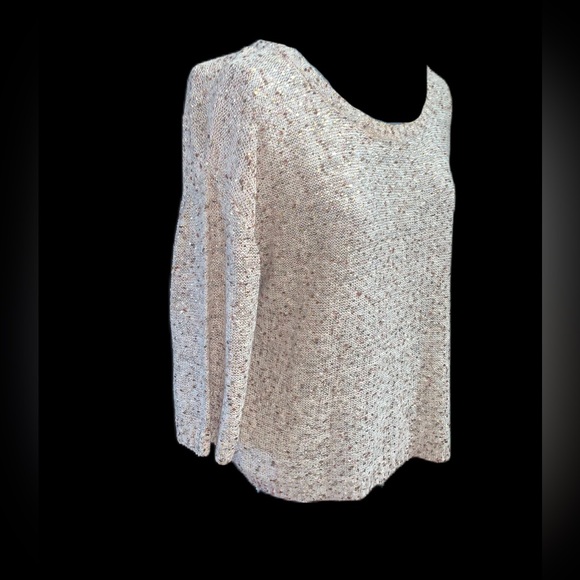 Women’s H&M Beige Gold Flecked Oversized Sweater - Picture 3 of 8
